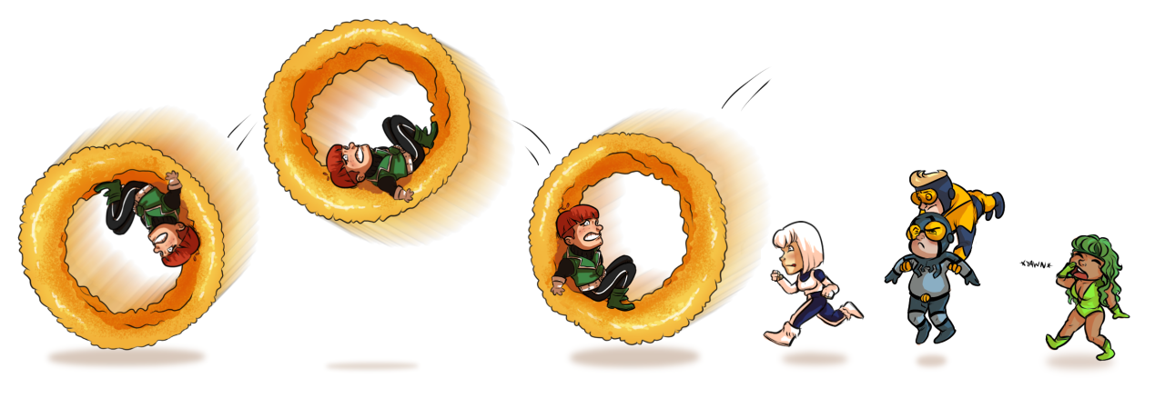theunbrilliant:  I tried to get this done yesterday for National Onion Ring Day,