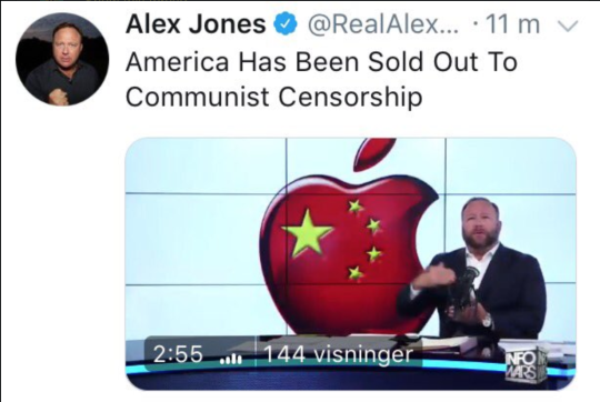 drinking-tea-at-midnight:  noah-greer:  justsomeantifas:   ask-herpy-the-kelpie:  justsomeantifas:  alex jones: me: alex … did .. did you just call the richest capitalist corporation in the entire world and human history ……..communist  Apple is