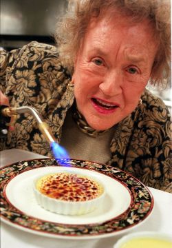 brangdang:  &ldquo;When I’m burning the top of a creme brulee I use a torch forged by ancient smiths that produces the Olympic flame. Don’t have the same torch? Then sit the fuck down and make something else.&rdquo; -Julia Child  This is fucking great.