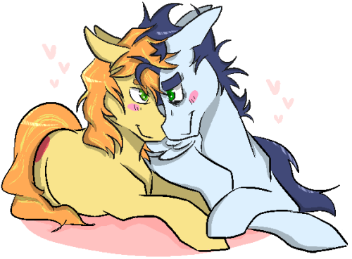 braeburn-corner:  clepony:  married life  ^///^ Hehe Time fer a Marriage! Apple style x)  <3!
