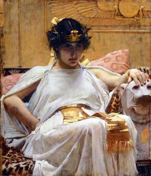 masterpiecedaily: John William Waterhouse Cleopatra 1888
