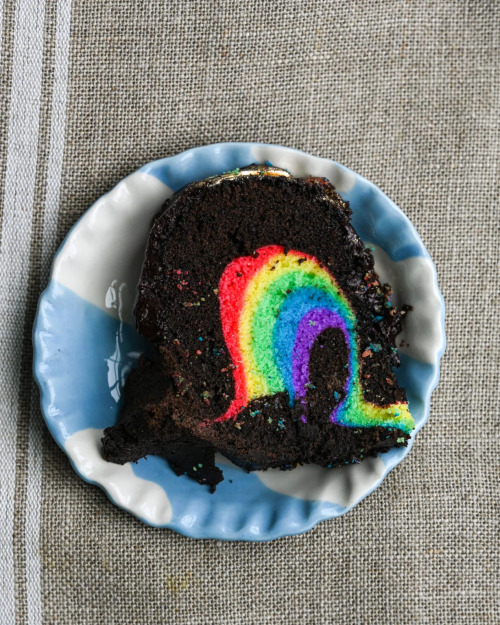 Chocolate Rainbow Cake