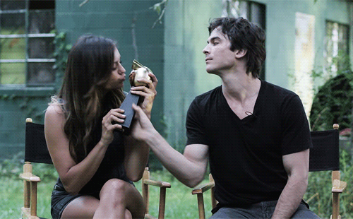 mtv:  just leaving this here.watch the mtvu fandom awards tonight at 8/7c on mtv for more delena canoodling… 