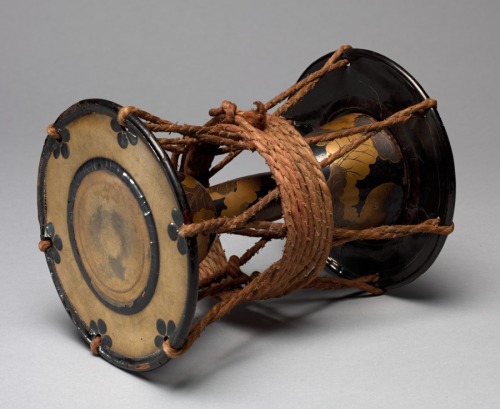 Tsuzumi Drum, 1800s, Cleveland Museum of Art: Japanese ArtTsuzumi hand drums were used as musical ac