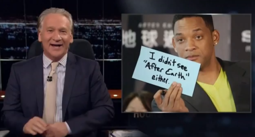 Bill Maher presents Celebrity Confession Signs. 
