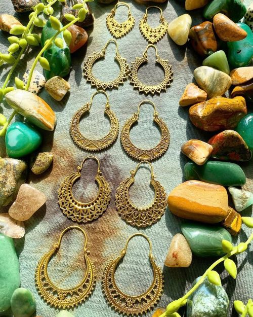 Beautiful handmade Brass Earrings from India ✨25% off all orders this weekend when you use the code-