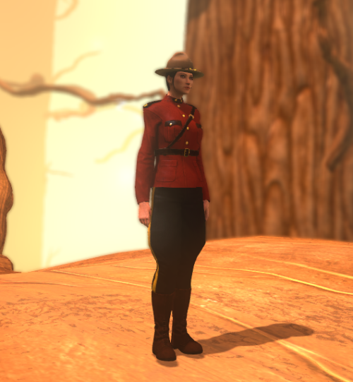 Mountie - Campaign hat, tanMountie - Red Serge jacketMountie - Breeches with gold strapping, dark gr