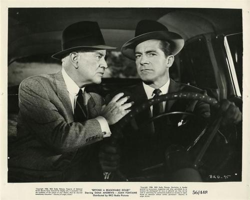 loveless422: Sidney Blackmer and Dana Andrews in Beyond a Reasonable Doubt (1956).