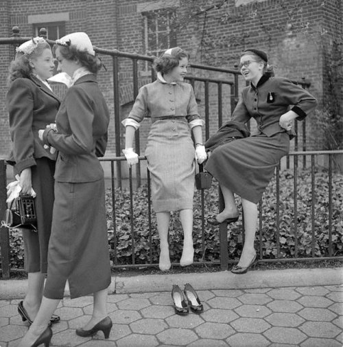 New York City – School Girls – 1953