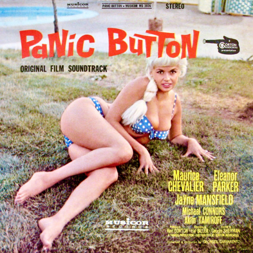 Jayne Mansfield / soundtrack album for George Sherman’s Panic Button (1964)