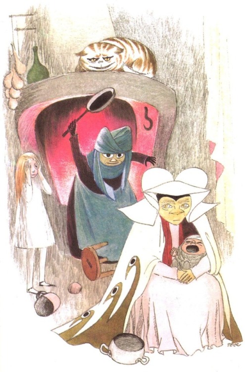 Tove Jansson aka Tove Marika Jansson (Finnish, 1914-2001, b. Helsinki, Finland) - Illustrations for 