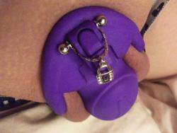 a-littlelily:  chloechastity:  simmer-until:  chloechastity:  Got my new device. Super comfortable. Ridiculously light. I wonder how it will hold up. It is a 3D printed device. Enjoy!  Very pretty! How does it feel?  super comfortable, the most comfy