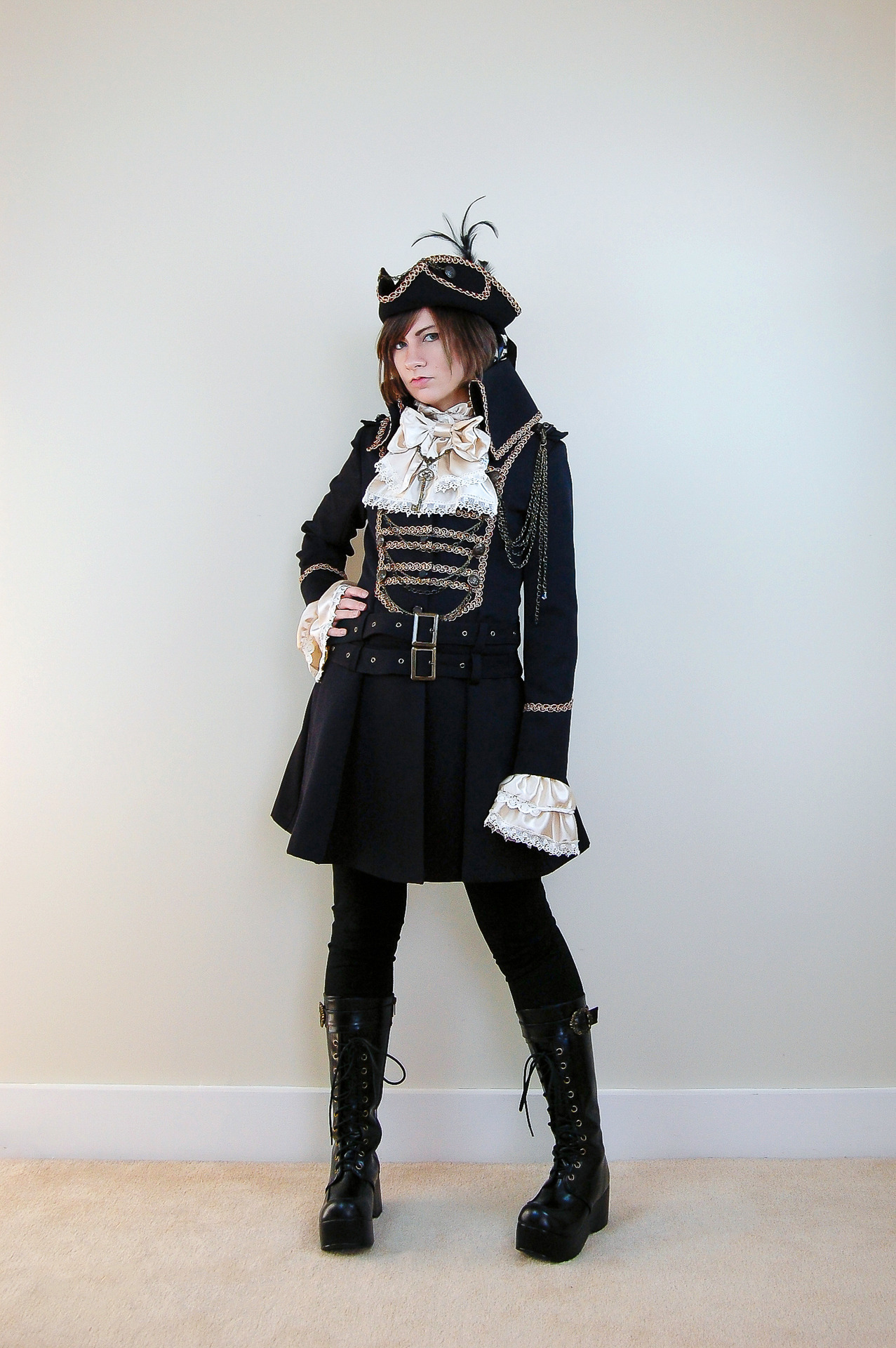 Pirate ouji with my Crimson Jack jacket! Hat, jacket, blouse, boots