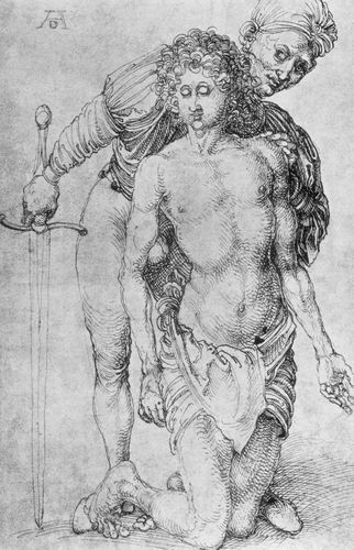 aimer-imaginer-penser:  Youth with executioner, 1493, Albrecht Durer