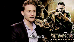 Tom foulmouthed Hiddleston.