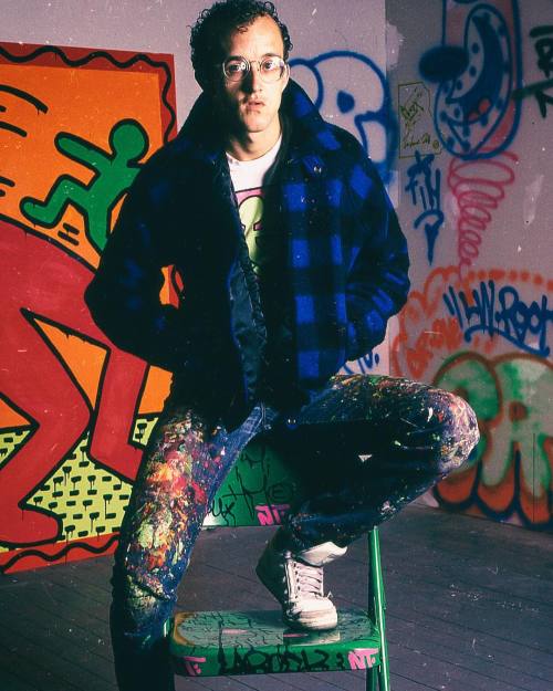 Porn twixnmix:   Keith Haring photographed by photos