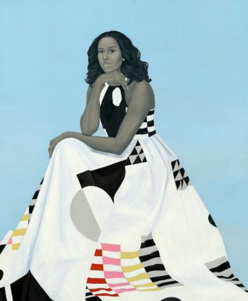 ppaction:The National Portrait Gallery revealed the Obamas’ official portraits today. It is the firs