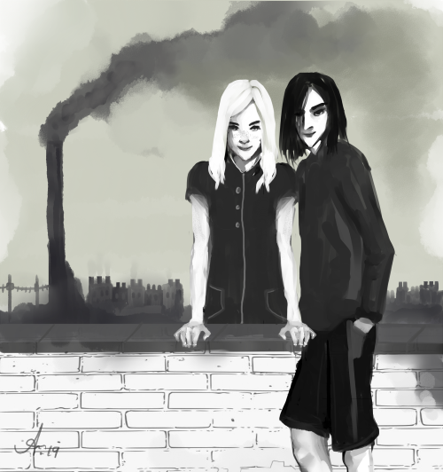 serosvit: Severus and Lily in CokeworthThis piece is inspired by a fanfiction A dealer, not a Death 