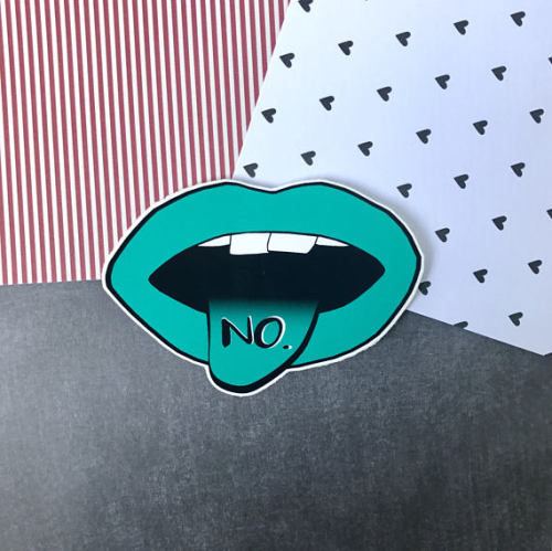 Consent “No” Vinyl Sticker // MadzWorldShop