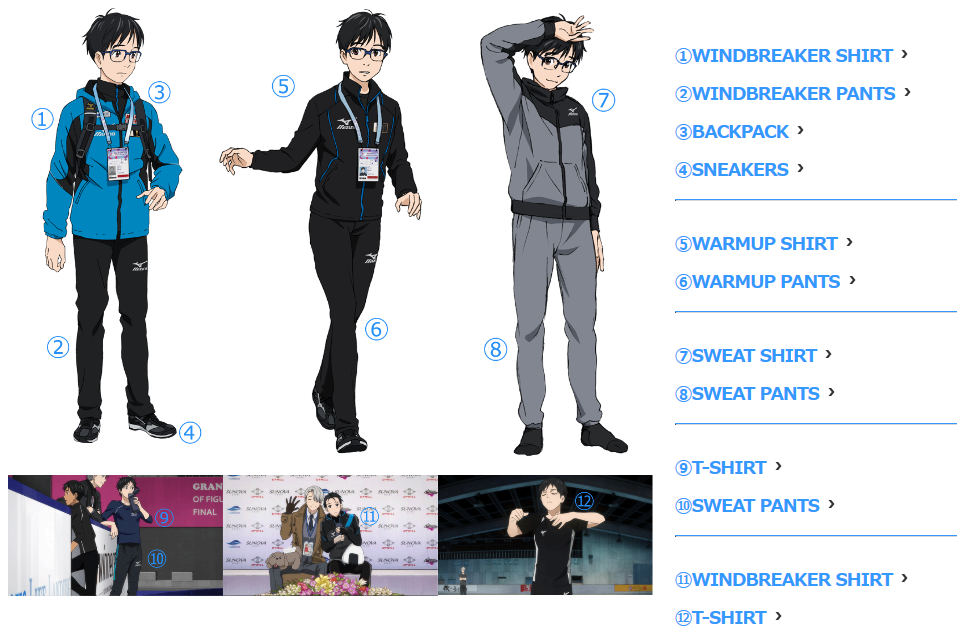 mizuno x yuri on ice