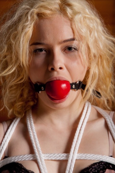 XXX ilikeballgaggedgirls: Mark  at (574)-806-2745) photo