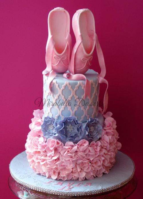 Porn photo cakedecoratingtopcakes:  Ballerina cake by