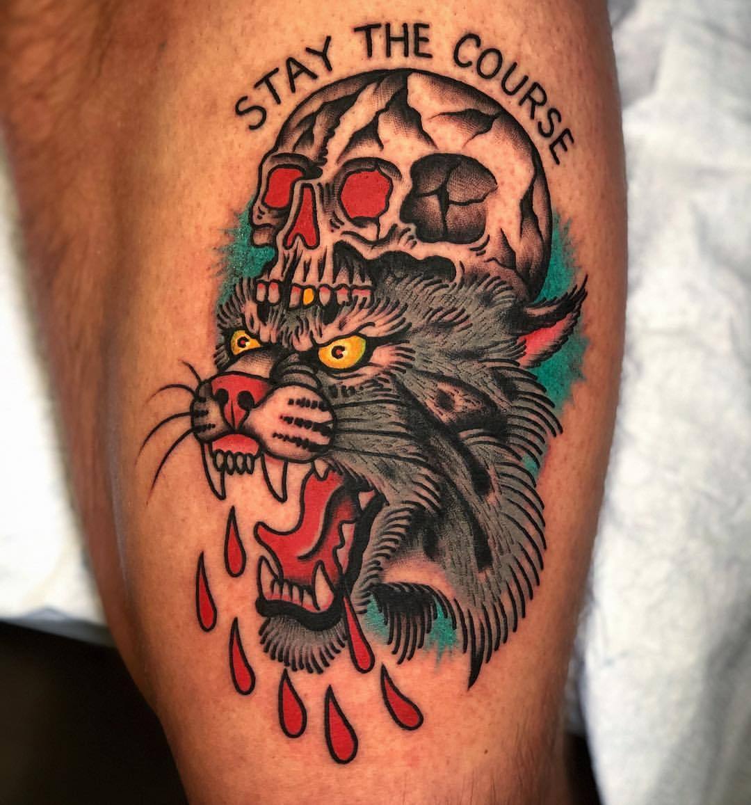 Clipper Ship  Stay the Course  Oliver Peck  Elm Street Tattoo Dallas  TX  rtattoos