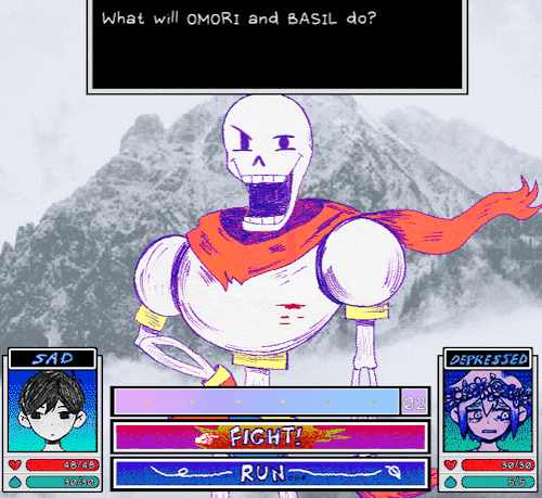 "NYEH HEH HEH! YOU'RE BLUE NOW!! NO! THAT'S NOT WHAT I MEANT BY "BLUE", HUMANS!! CHEER UP!!!"