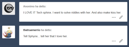 alskylark: eritiacoli:  I haven’t thought about it that much, as Sphinxes are never named in mythos. Probably Velia, I guess. Fortunately for you, che can’t even nibble from the phone. You’re safe, ask as many riddles as you’d like! >:3c Heh,