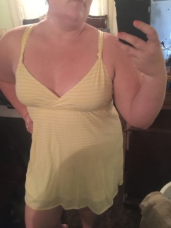 Young-Married-Fucking:  Short Yellow Sundress Without A Bra To Go Run Errands In.