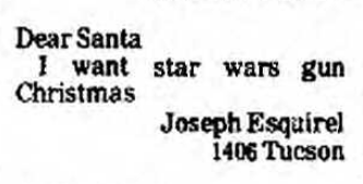 itwashotwestayedinthewater:yeoldenews:source: The Big Springs Herald, December 21, 1977.Iwant star w