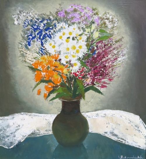 latvianart:Laimdots Mūrnieks (1922-2011)Ziedi // Flowers (1979)