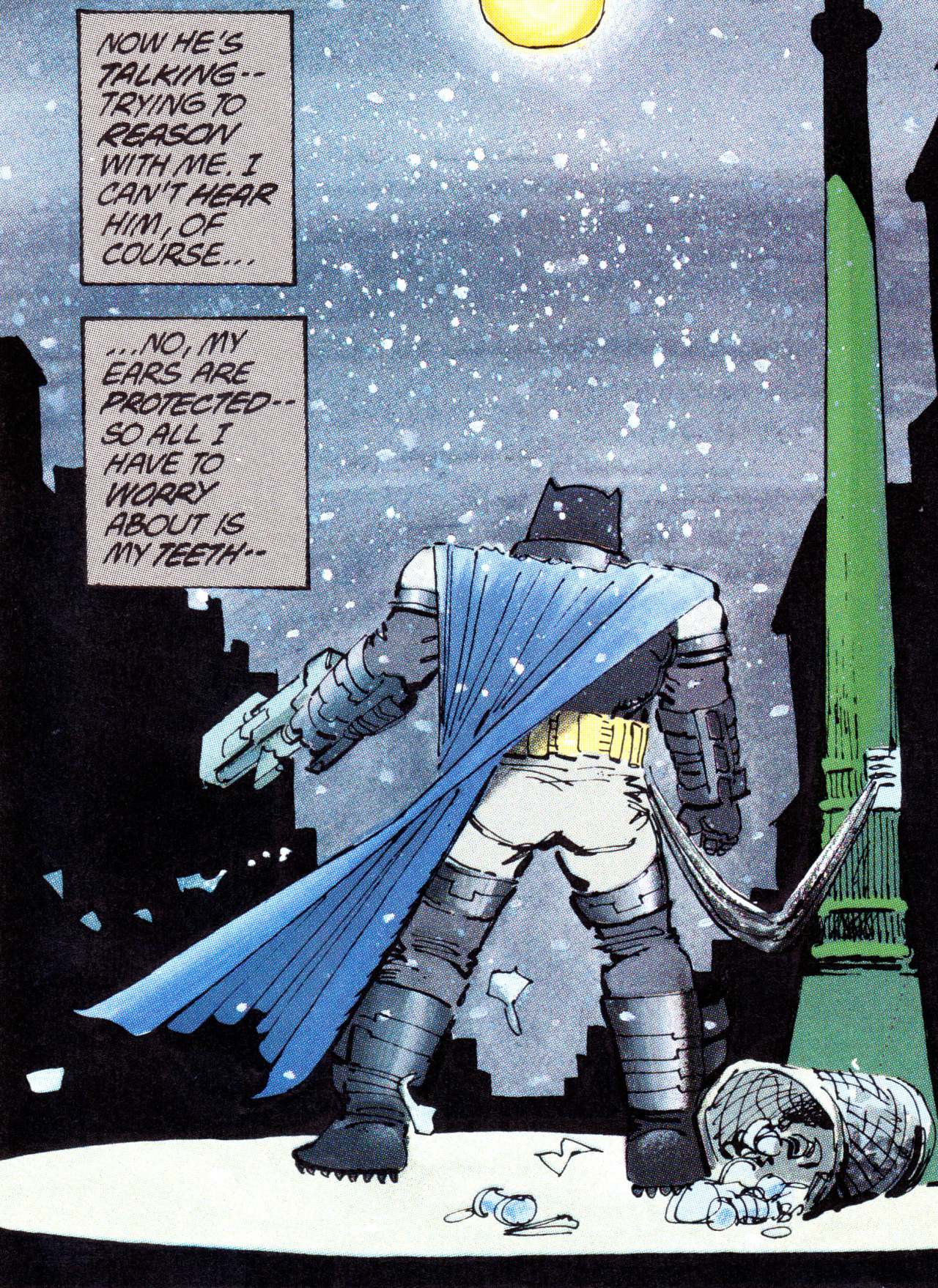 jthenr-comics-vault:  Final ShowdownThe Dark Knight Returns #4By Frank Miller  