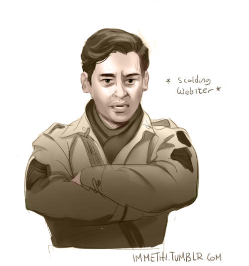 immethi:ive been watching band of brothers for the 35348935478x time and finally drew some fanart of