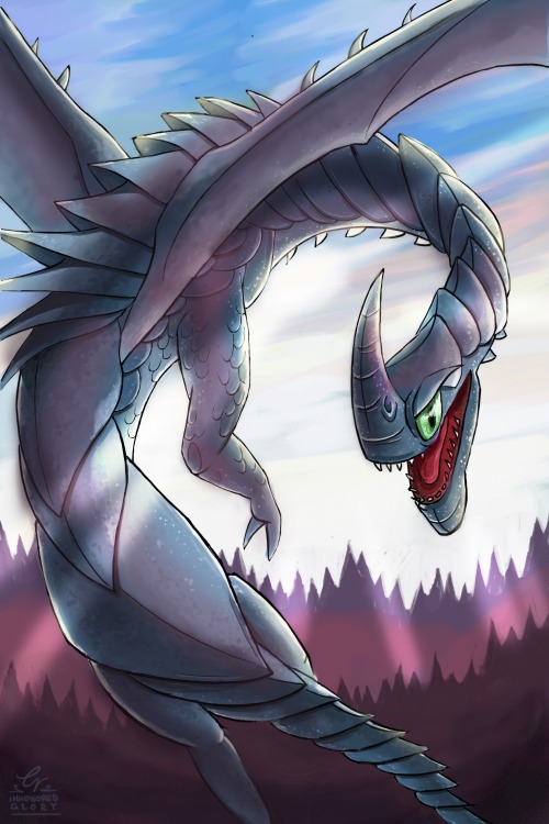 inhonoredglory:A razorwhip artwork for an HTTYD zine I was part of some time ago. I loved being part