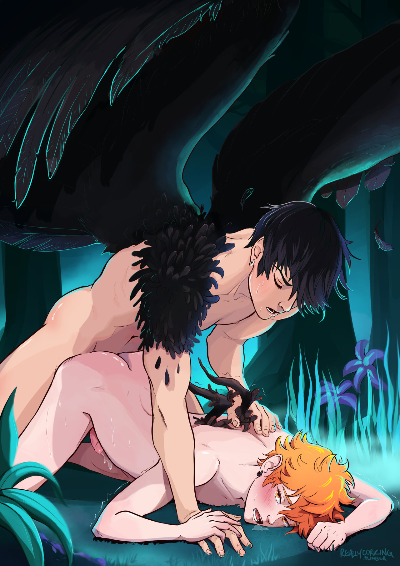 reallyporning: Commission for Cass! I’m so lucky she asked me to draw something