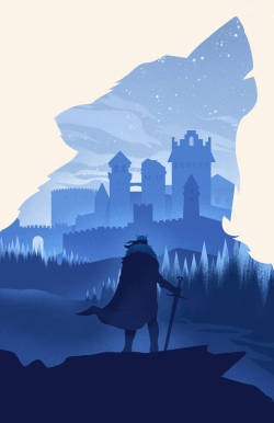 pixalry:  Game of Thrones Silhouette Posters - Created by Jeff LangevinPrints available for sale at his Etsy Shop.