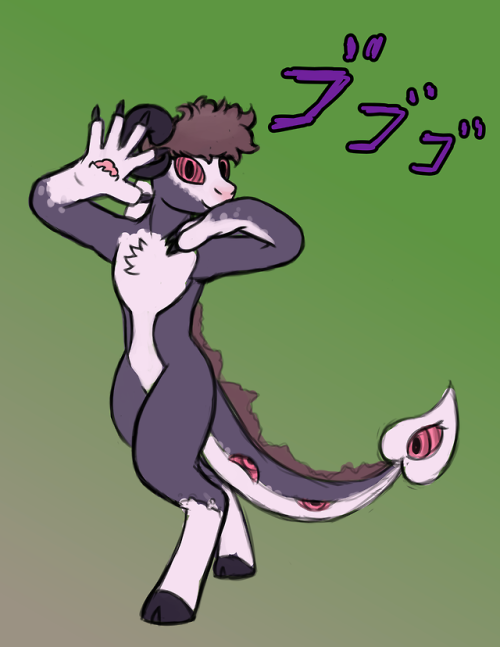 I Drew @dojerodesigns Modsona Doing Josukes Pose A While Ago And Never Got Around To Posting It