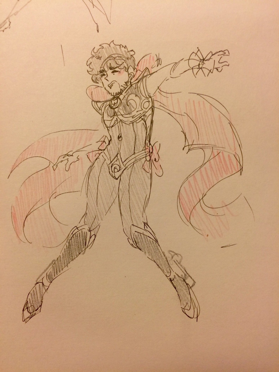 camalilium:  @skeletonschoolgirl doodled Garth and Cass randomly falling to their