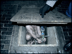 subhumanfag:Locking a claustrophobic fag up in a tiny hole like this is a great way to punish it for disobedience, although of course a master may simply put it in there as a storage method, not caring about the fear and discomfort it feels.