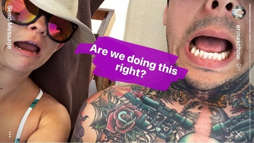 Tony & Erin on their Instagram Story’s! ❤️