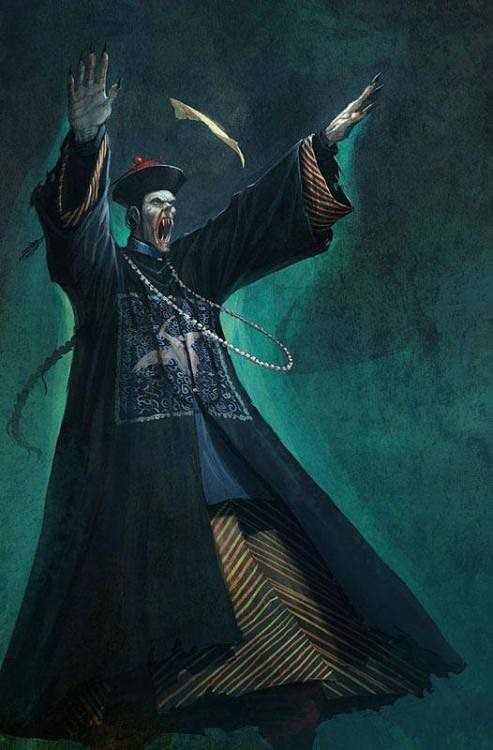 mhboroson:“Mr. Vampire,” painting by John Wu.