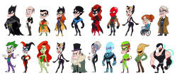 I Did Another One Of These Line Ups. This Time Batman ´S Main Allies And Main Villains!