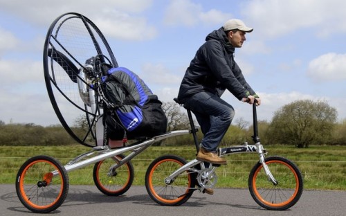 chirosangaku: More Flying Bikes! Paravelo Folding Flying Bike on Kickstarter