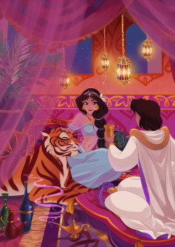 girlsbydaylight:  Arabian Nights by げ on pixiv 