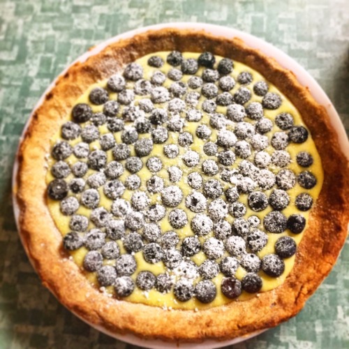 Blueberry lemon curd pie with coconut oil crust. It&rsquo;s my go to noms. [120x120]