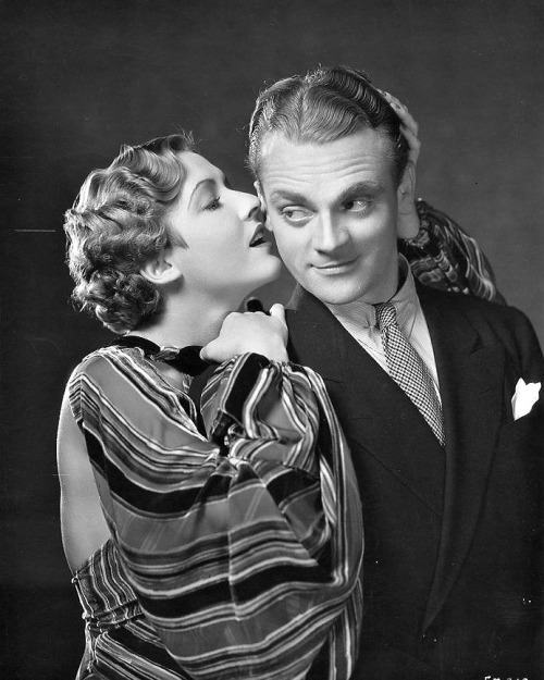 James Cagney and Mae Clark in a publicity still for Lady Killer, 1933.