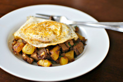 fattributes:  Fried Eggs Over Breakfast Hash