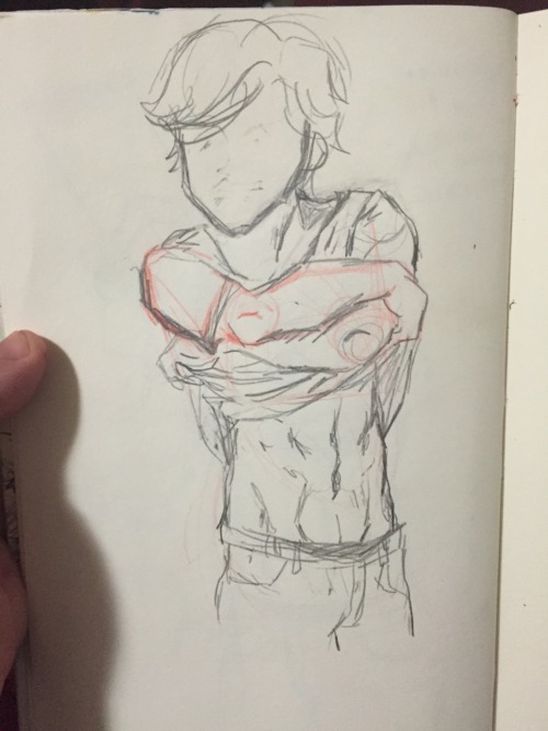 Found this Adrien doodle in my sketch book Title: puberty