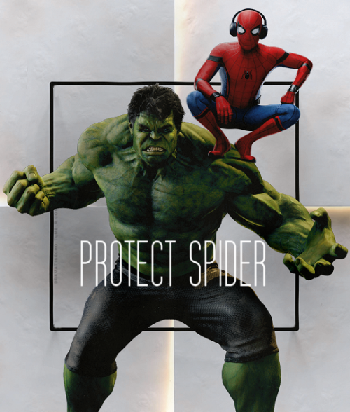 self explanatory  //  hulk & spiderman